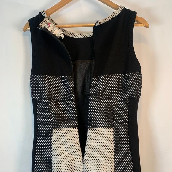 Anthropologie Yoana Baraschi Channeled Dots Column Shift Dress- 6 - Picture 10 of 11